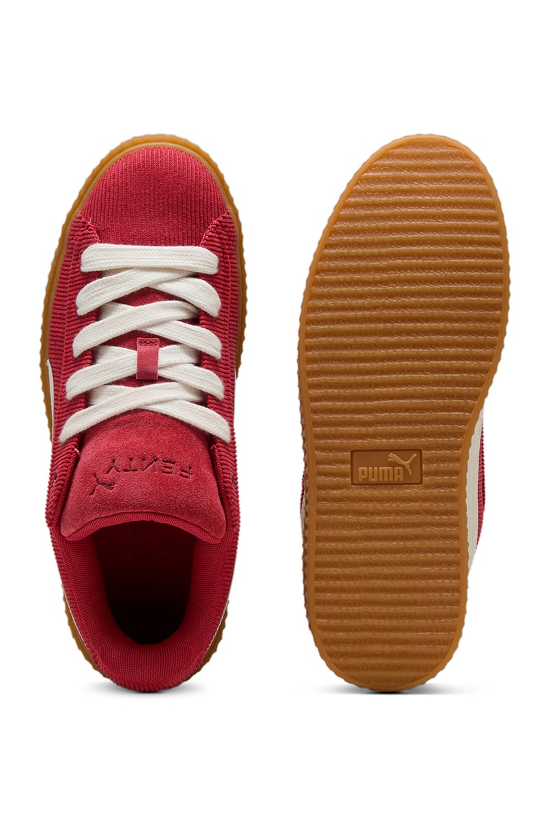 リアーナによるフェンティxプーマが新作クリーパーファティコーデュロイを発売 fenty x puma creeper phatty corduroy release info