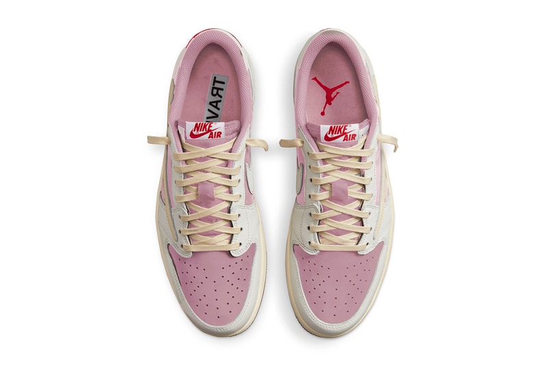 トラヴィス・スコット x エアジョーダン 1 ローの新色 “シャイ ピンク” の着用動画をチェック First Look at the 'Shy Pink' Travis Scott x Air Jordan 1 Low news