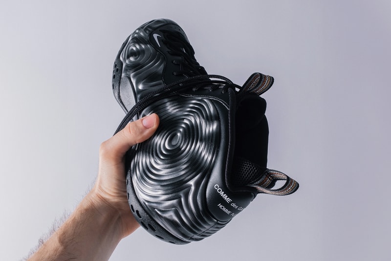 コム デ ギャルソン・オム プリュス x ナイキ エア フォームポジット ワン 新色のディテールをチェック COMME des GARÇONS HOMME PLUS x Nike Air Foamposite One "Olympic" DJ7952-002 release date cdgh+ info store list buying guide photos price