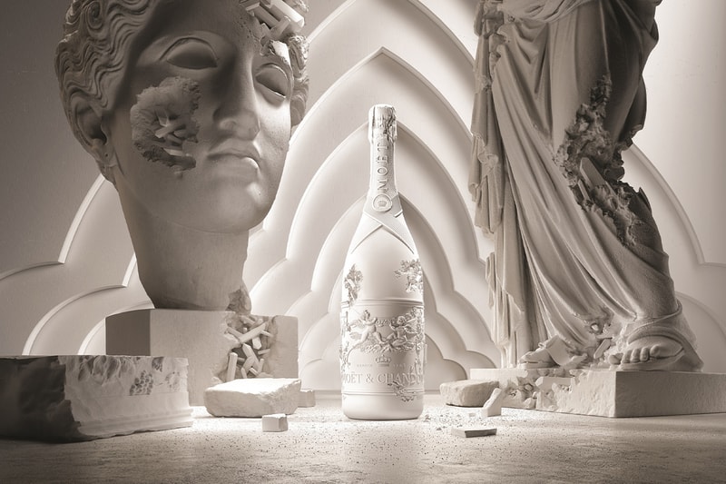ダニエル・アーシャムがモエ・エ・シャンドンの新作プレスレージシャンパンのためにアートピースを制作 daniel arsham Moët & Chandon