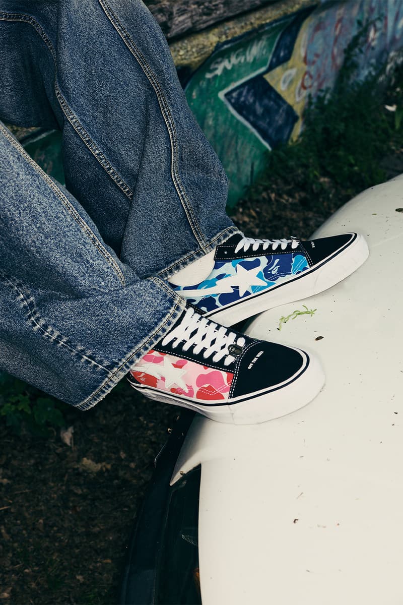 ア・ベイシング・エイプ x ヴァンズによるコラボコレクション第3弾がローンチ A BATHING APE®︎ VANS OLD SKOOL SK8-MID release info BAPE