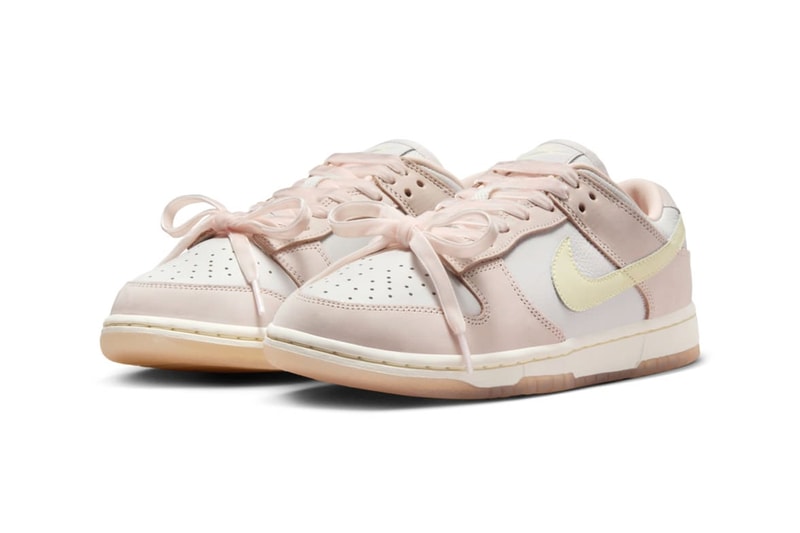 ナイキからリボンを飾った新作ダンクロー “ピンク/リボンレース”が登場 Nike Dunk Low Pink Ribbon Laces FB7910-601 Release Info