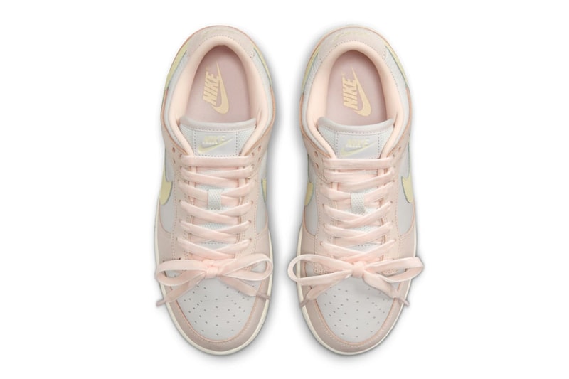 ナイキからリボンを飾った新作ダンクロー “ピンク/リボンレース”が登場 Nike Dunk Low Pink Ribbon Laces FB7910-601 Release Info