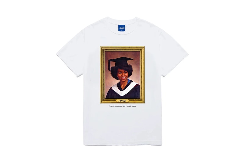 アウェイク NY がミシェル・オバマの米大統領選出馬を煽るTシャツを発売 AWAKE NY Michelle Obama tee release info