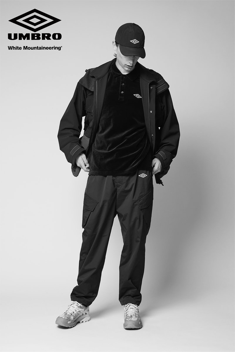 BLK ホワイトマウンテニアリングがアンブロとの初コラボレーションアイテムを発表 BLK White Mountaineering x UMBRO first collaboration collection autumn winter 2024 release info