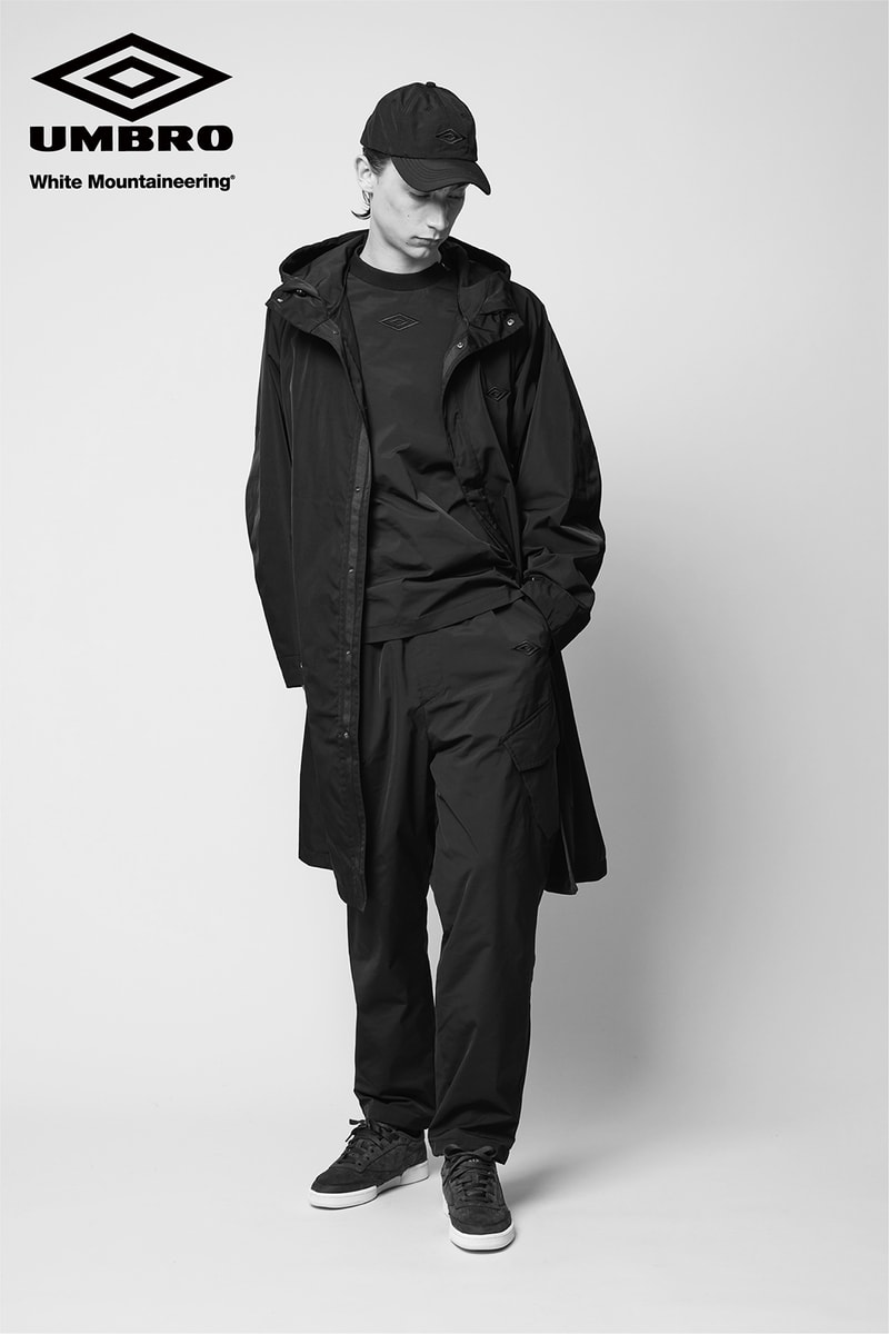 BLK ホワイトマウンテニアリングがアンブロとの初コラボレーションアイテムを発表 BLK White Mountaineering x UMBRO first collaboration collection autumn winter 2024 release info