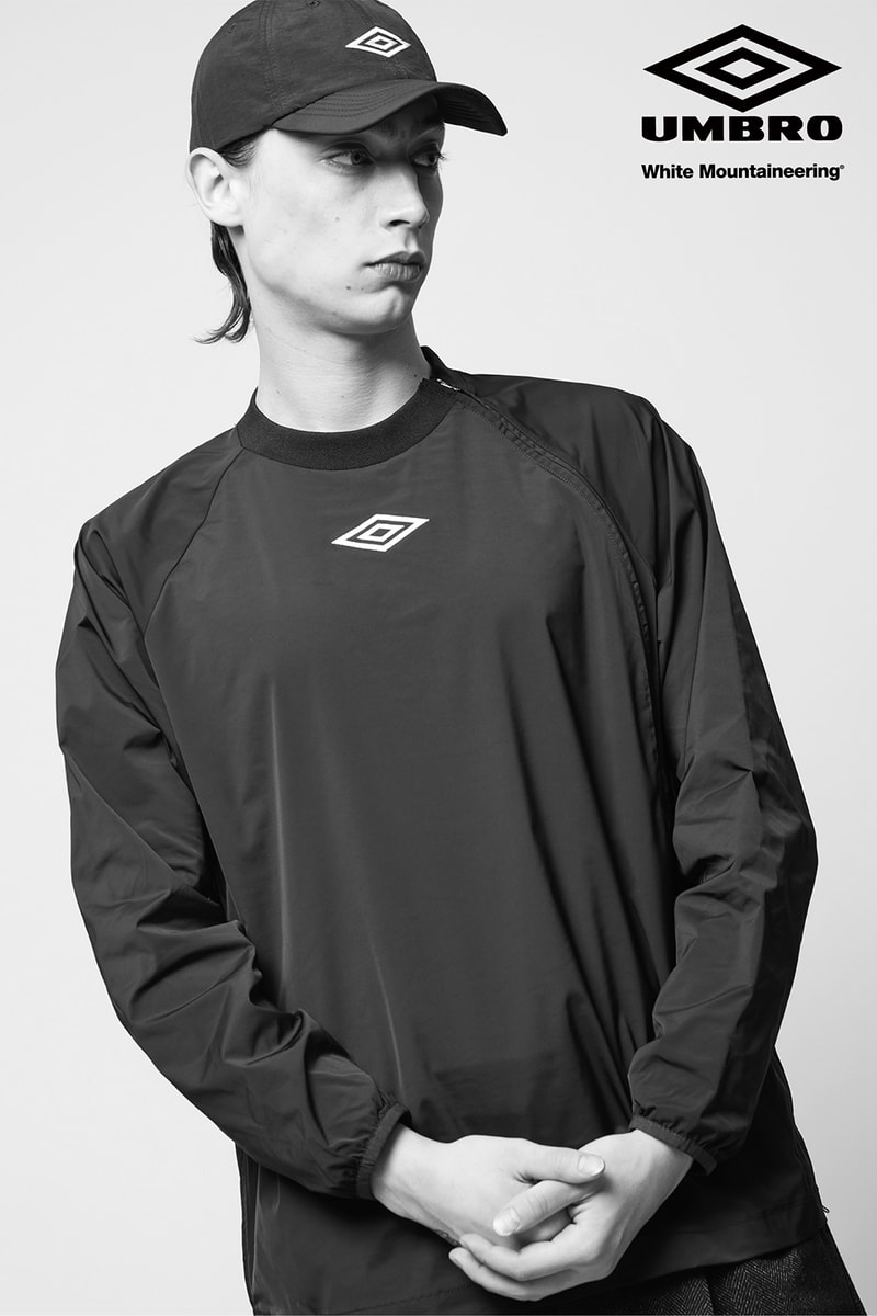 BLK ホワイトマウンテニアリングがアンブロとの初コラボレーションアイテムを発表 BLK White Mountaineering x UMBRO first collaboration collection autumn winter 2024 release info