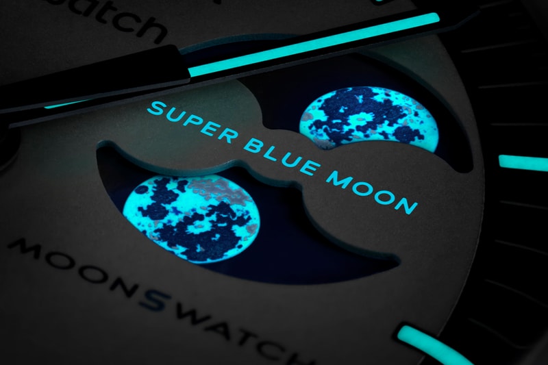 オメガ x スウォッチ ムーンスウォッチに“ブルームーン”から着想を得た新作が登場 OMEGA SWATCH Bioceramic MoonSwatch MISSION TO THE SUPER BLUE MOONPHASE release info