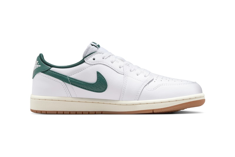エアジョーダン1ローOGからクラシカルな印象の“オキシダイズドグリーン”が登場との噂 air michael jordan brand 1 low og oxidized green white gum sneakers official release date info photos price store list buying guide CZ0775-133 