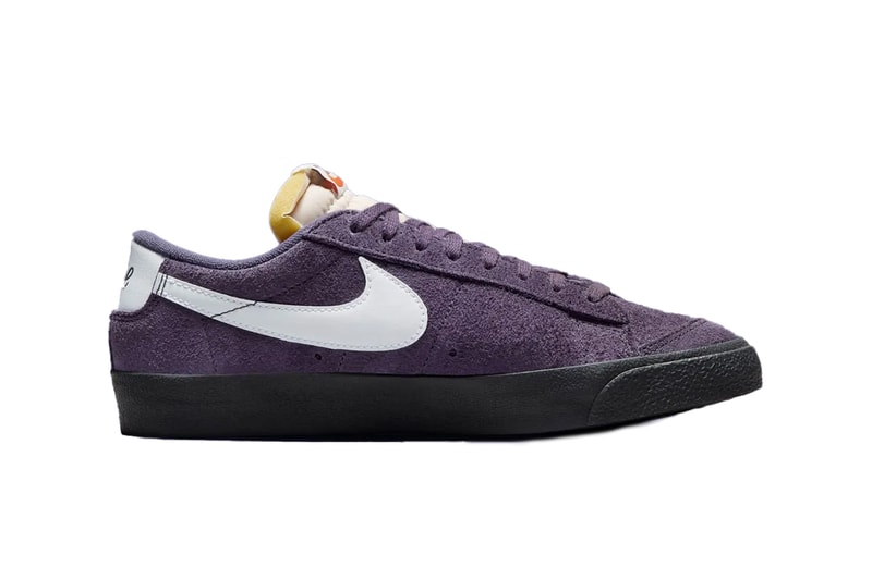 ナイキのクラシックなブレザーロー‘77ヴィンテージより新作ダークライジン/ブラックが登場 Nike Blazer Low ‘77 Vintage "Dark Raisin/Black" FQ8060-500 Release Info Swoosh hairy suede foam tongue 