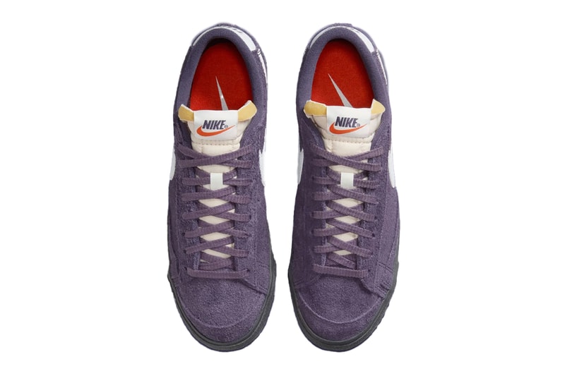 ナイキのクラシックなブレザーロー‘77ヴィンテージより新作ダークライジン/ブラックが登場 Nike Blazer Low ‘77 Vintage "Dark Raisin/Black" FQ8060-500 Release Info Swoosh hairy suede foam tongue 