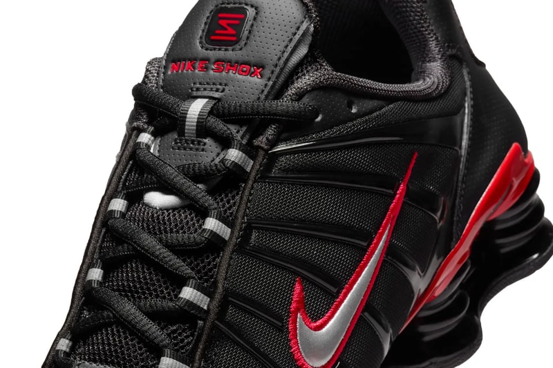 ナイキショックスTLから新色モデル “ブラック/ユニバーシティレッド”が登場か？ Nike Shox TL "Black/University Red" Black/University Red-Metallic Silver CN0151-003 Release Info fall 2024 retro swoosh shoes 