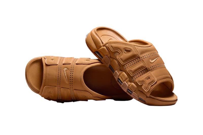 ナイキ エア モア アップテンポ スライドより秋に向けて一足早くフラックスがスタンバイ Nike Air More Uptempo Slide Flax FZ3116-200 Release Info