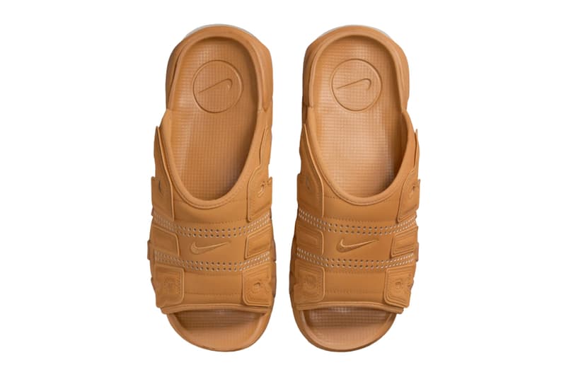 ナイキ エア モア アップテンポ スライドより秋に向けて一足早くフラックスがスタンバイ Nike Air More Uptempo Slide Flax FZ3116-200 Release Info