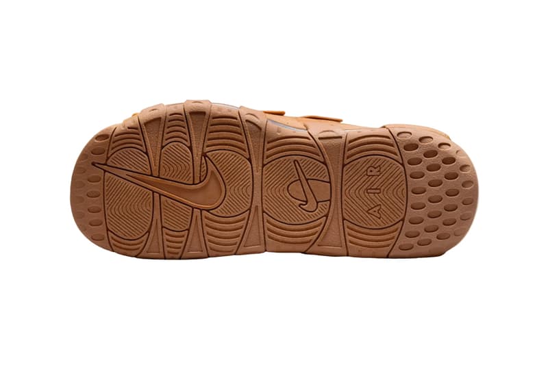 ナイキ エア モア アップテンポ スライドより秋に向けて一足早くフラックスがスタンバイ Nike Air More Uptempo Slide Flax FZ3116-200 Release Info