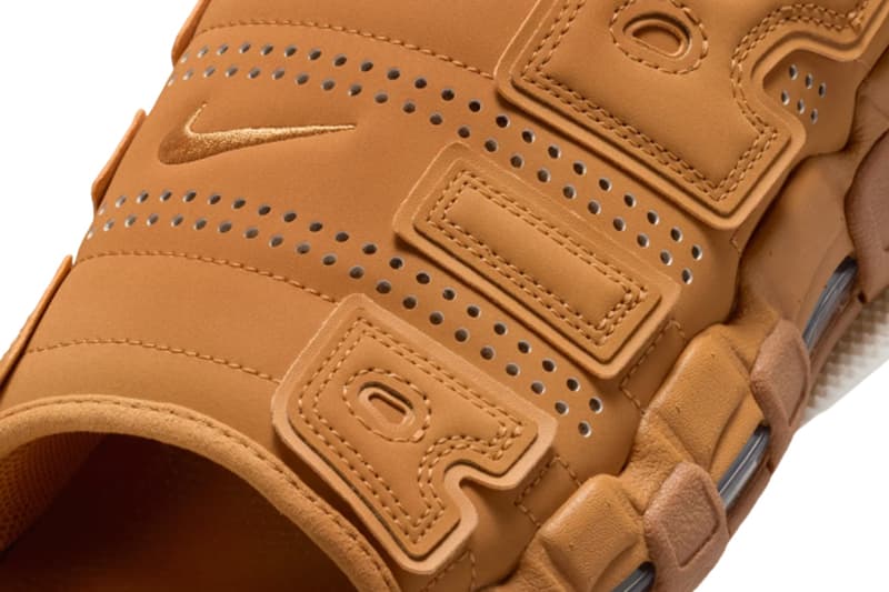 ナイキ エア モア アップテンポ スライドより秋に向けて一足早くフラックスがスタンバイ Nike Air More Uptempo Slide Flax FZ3116-200 Release Info