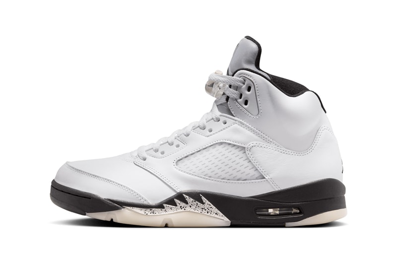 爽やかなカラーリングのエアジョーダン 5 ホワイトアンドブラックが国内SNKRSにて発売 air jordan 5 white and black snkrs release info
