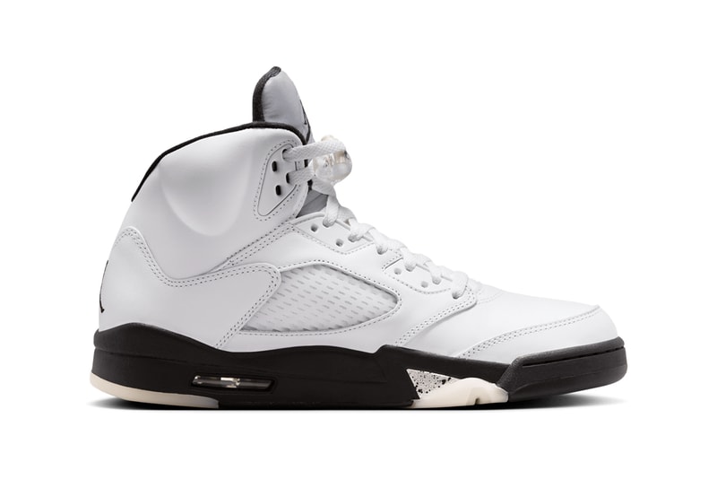 爽やかなカラーリングのエアジョーダン 5 ホワイトアンドブラックが国内SNKRSにて発売 air jordan 5 white and black snkrs release info