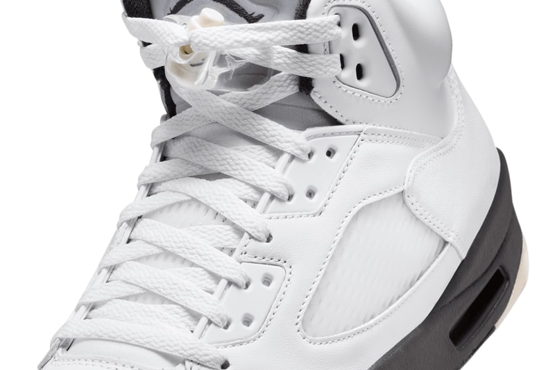 爽やかなカラーリングのエアジョーダン 5 ホワイトアンドブラックが国内SNKRSにて発売 air jordan 5 white and black snkrs release info