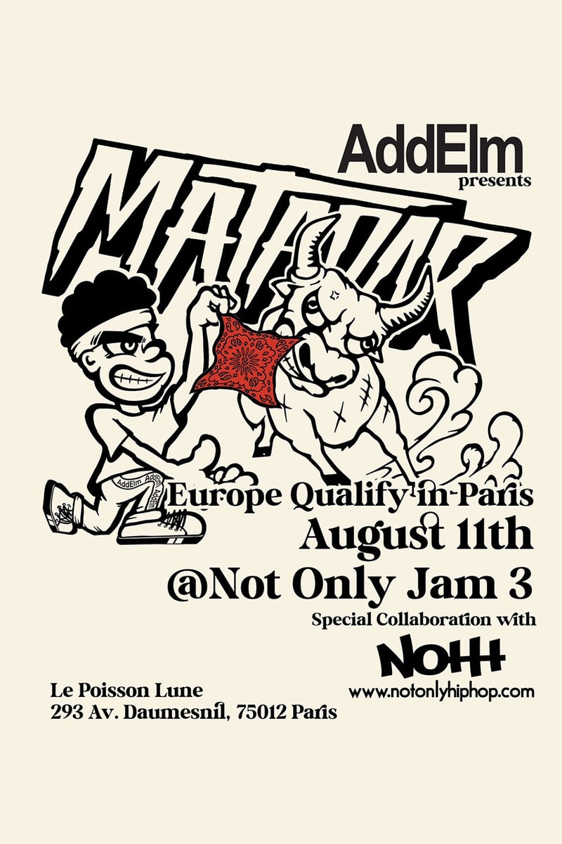 米 LA 発のブレイキンバトルイベント マタドア がパリにて開催 breakin battle event matador addelm technology in paris info