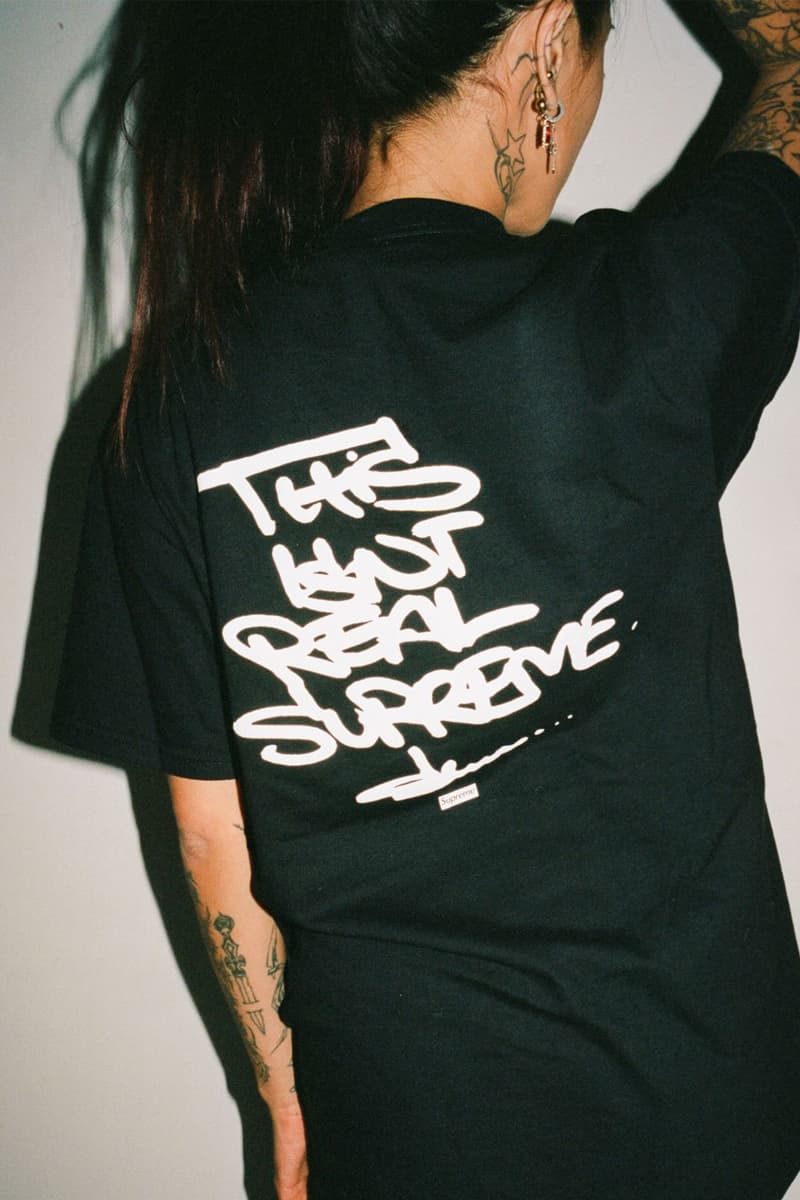 Olaolu Slawn によるシュプリーム ボックスロゴTシャツが発売 Olaolu Slawn Supreme box logo tee release info