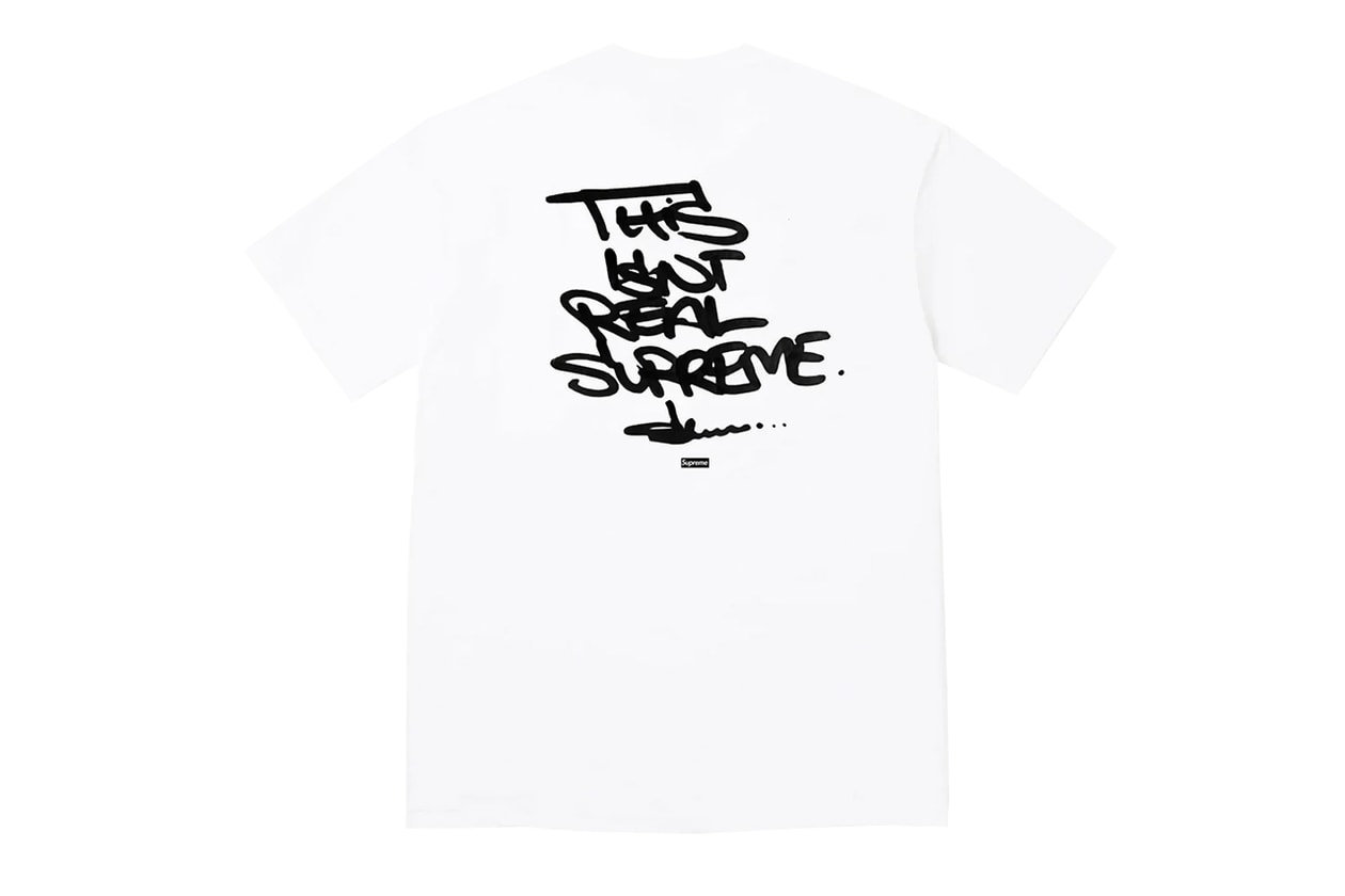 Olaolu Slawn によるシュプリーム ボックスロゴTシャツが発売 Olaolu Slawn Supreme box logo tee release info