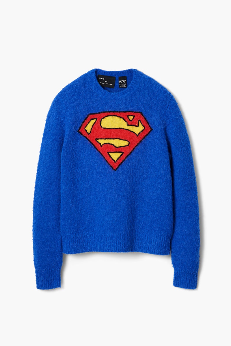 マーク ジェイコブスの40周年を記念してニゴーとのコラボセーターが発売 marc jacobs nigo collab superman sweater release info