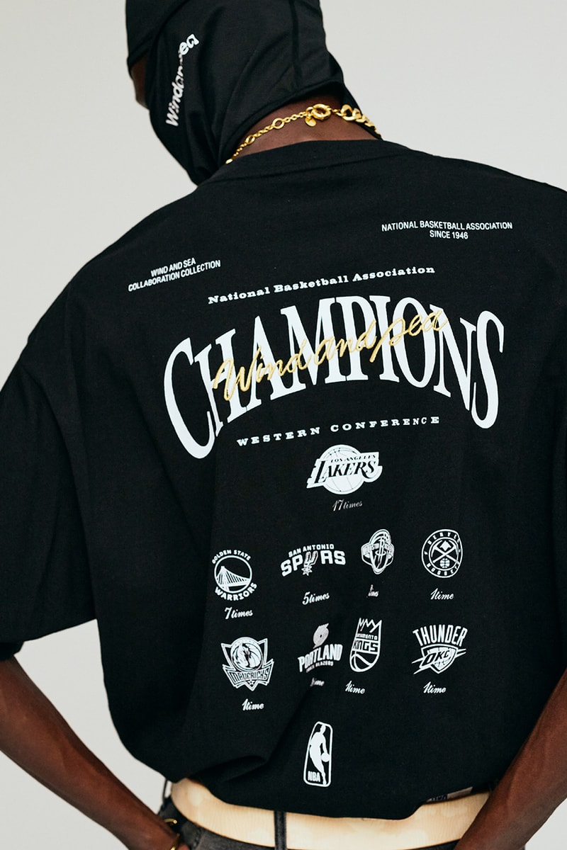 ウィンダンシーがNBAとの公式コレクション第6弾を発売 wind and sea nba 6th collection release info