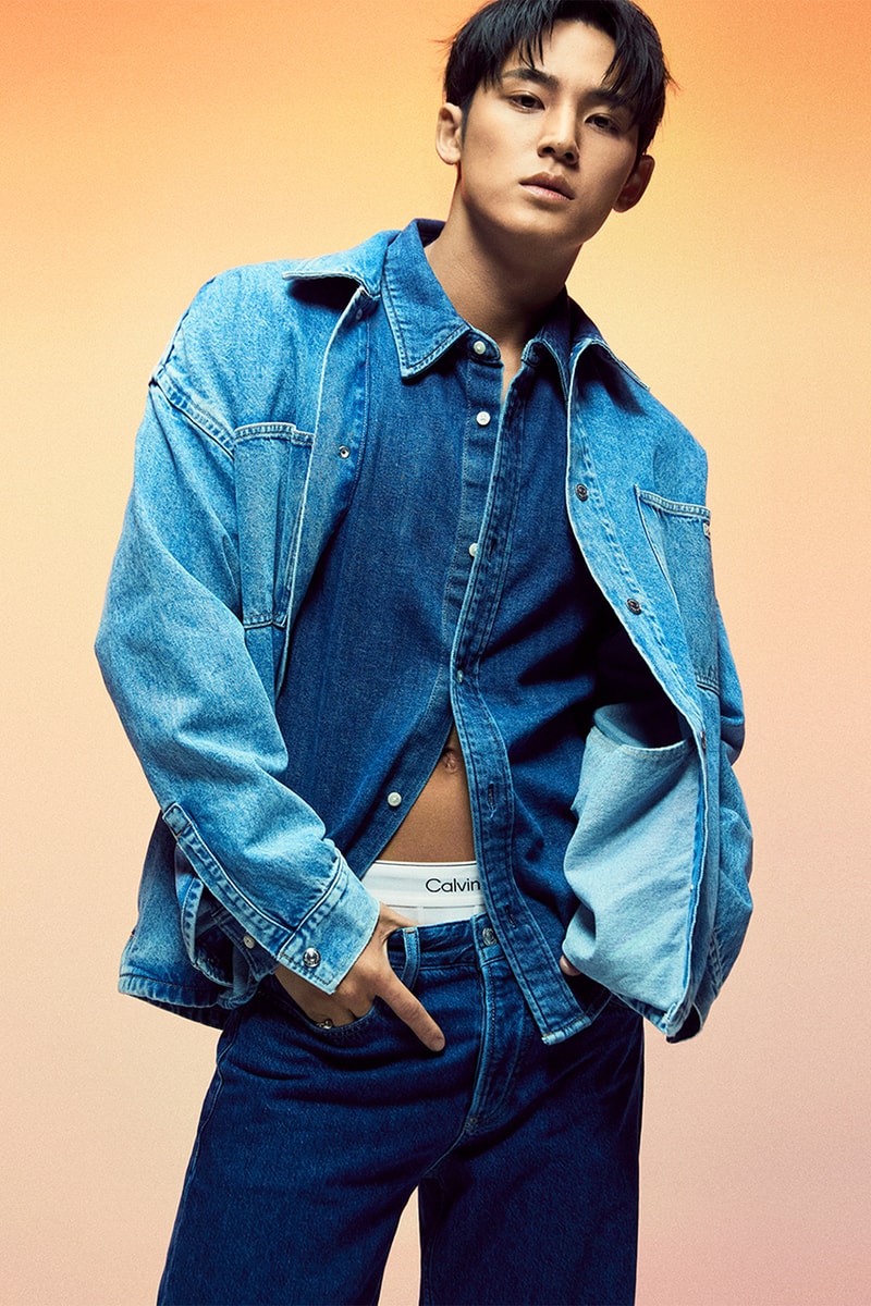 Calvin Klein のデニムキャンペーンに Seventeen の Mingyu が登場　カルバン クライン