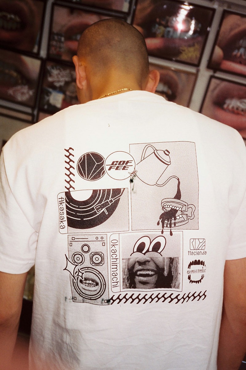 東京・乃木坂のハシエンダ コーヒーとグリルズ ジュエルズがコラボTシャツをリリース hacienda coffee grillz jewelz collabo t shirt release info
