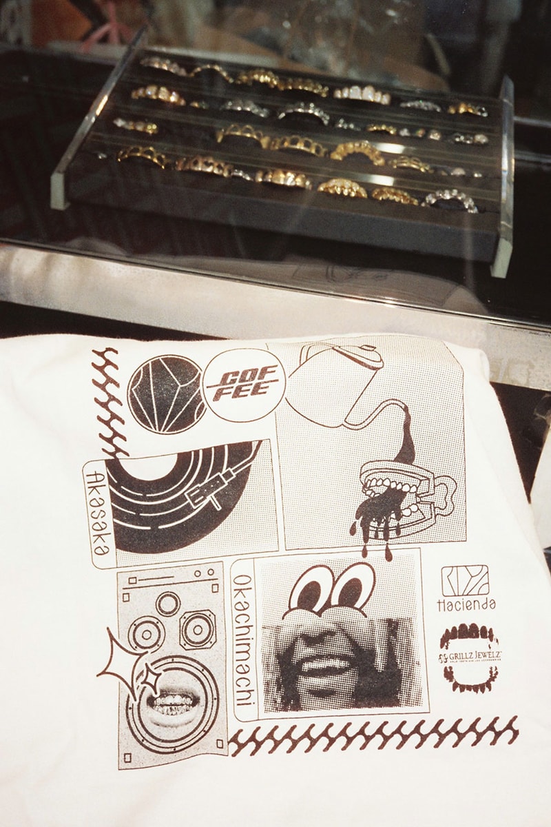 東京・乃木坂のハシエンダ コーヒーとグリルズ ジュエルズがコラボTシャツをリリース hacienda coffee grillz jewelz collabo t shirt release info