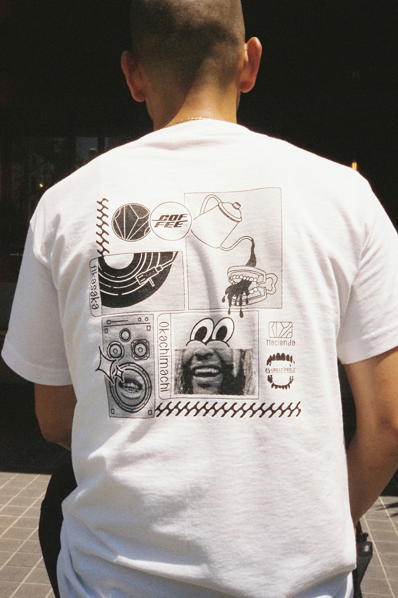 東京・乃木坂のハシエンダ コーヒーとグリルズ ジュエルズがコラボTシャツをリリース hacienda coffee grillz jewelz collabo t shirt release info