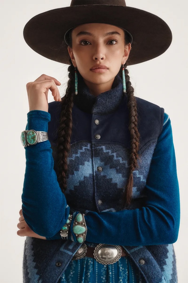 ポロ ラルフ ローレンとナバホ族アーティストの第3弾コラボが到着 polo ralph lauren naiomi glasses artist in residence drop collection unveil lookbook navajo weaver third final capsule view jewelry pieces sweaters rodeo
