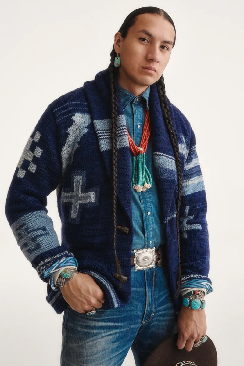 ポロ ラルフ ローレンとナバホ族アーティストの第3弾コラボが到着 polo ralph lauren naiomi glasses artist in residence drop collection unveil lookbook navajo weaver third final capsule view jewelry pieces sweaters rodeo