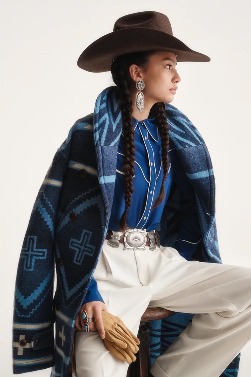 ポロ ラルフ ローレンとナバホ族アーティストの第3弾コラボが到着 polo ralph lauren naiomi glasses artist in residence drop collection unveil lookbook navajo weaver third final capsule view jewelry pieces sweaters rodeo