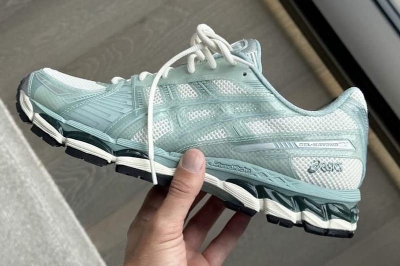 キスxアシックスより最新コラボモデル ゲルカヤノ12.1 ライトセージが登場か Ronnie Fieg Previews Upcoming Kith x ASICS GEL-KAYANO 12.1 Collaboration mint green light sage minty green breathable mesh fall 2024