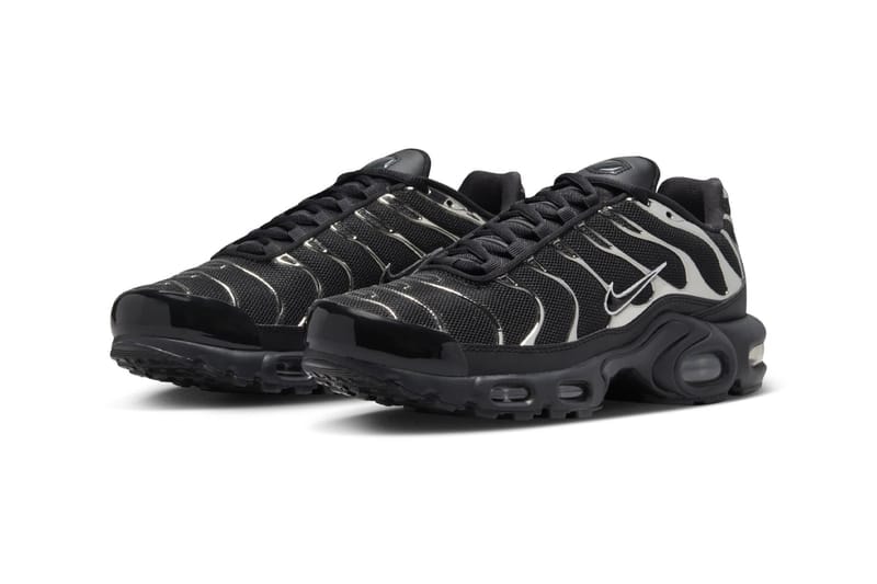 ナイキエアマックスプラスからメタリックシルバーのパーツが輝く新色モデルが登場 Nike Air Max Plus “Black/Metallic Silver” HJ9743-001 Release Info