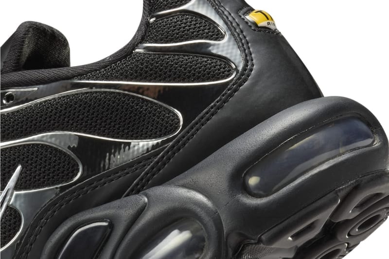 ナイキエアマックスプラスからメタリックシルバーのパーツが輝く新色モデルが登場 Nike Air Max Plus “Black/Metallic Silver” HJ9743-001 Release Info