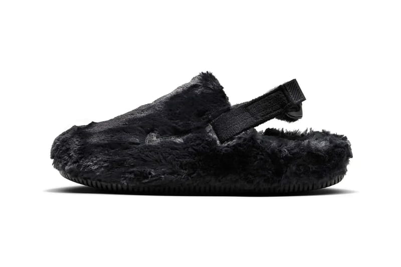 ナイキよりホリデーシーズンに向けたカームミュールの新作3型が登場 Nike's Calm Mule Gets Furry Makeover Holiday Season balck pink sanddrift beige FZ3119-001 FZ3118-100 FZ3119-600