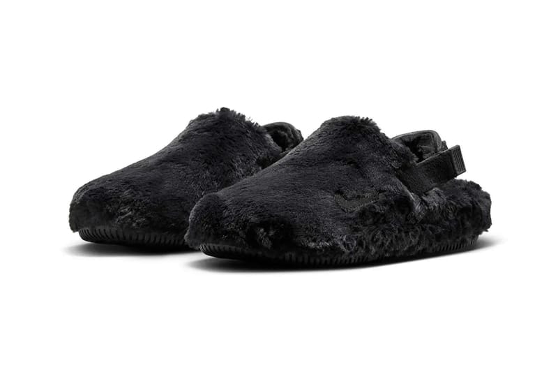 ナイキよりホリデーシーズンに向けたカームミュールの新作3型が登場 Nike's Calm Mule Gets Furry Makeover Holiday Season balck pink sanddrift beige FZ3119-001 FZ3118-100 FZ3119-600