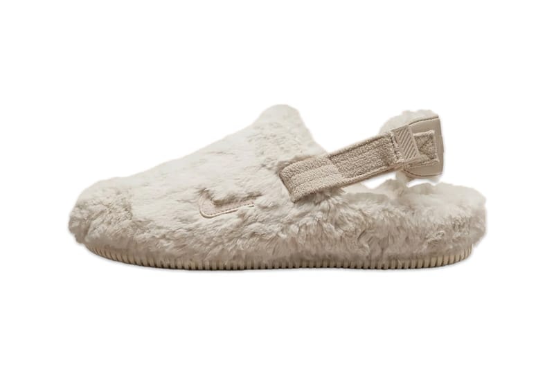 ナイキよりホリデーシーズンに向けたカームミュールの新作3型が登場 Nike's Calm Mule Gets Furry Makeover Holiday Season balck pink sanddrift beige FZ3119-001 FZ3118-100 FZ3119-600