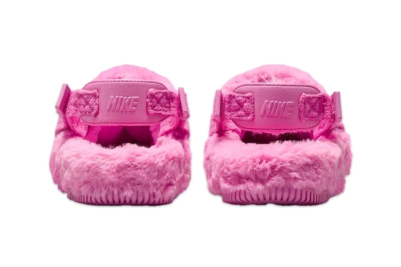 ナイキよりホリデーシーズンに向けたカームミュールの新作3型が登場 Nike's Calm Mule Gets Furry Makeover Holiday Season balck pink sanddrift beige FZ3119-001 FZ3118-100 FZ3119-600