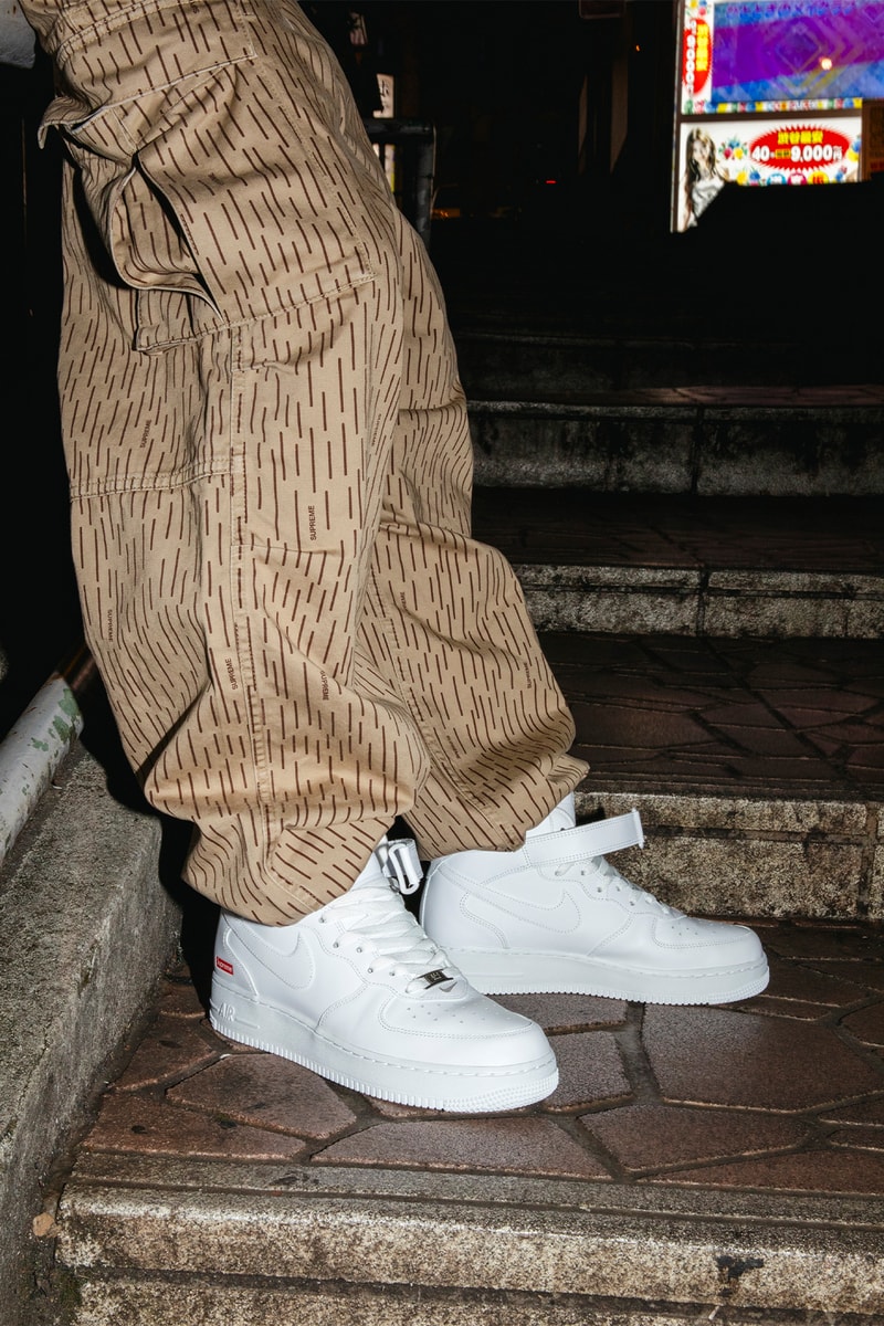 シュプリーム x ナイキ エアフォース 1 ミッドが発売 Supreme Nike Air Force 1 Mid release info