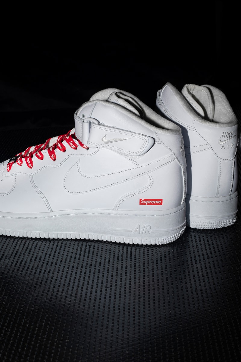 シュプリーム x ナイキ エアフォース 1 ミッドが発売 Supreme Nike Air Force 1 Mid release info
