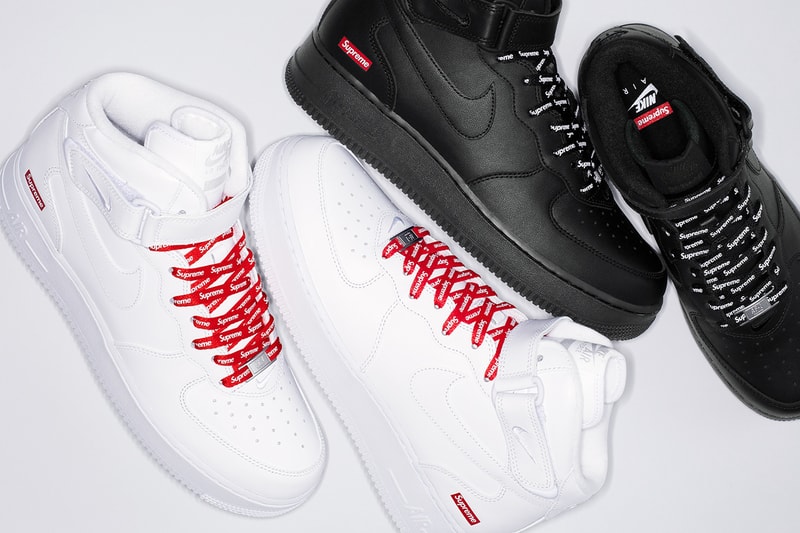 シュプリーム x ナイキ エアフォース 1 ミッドが発売 Supreme Nike Air Force 1 Mid release info