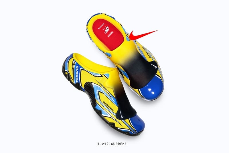 supreme nike clogposite clog mule shoe fall 2024 season collaborative shoe teaser launch details preview photos look