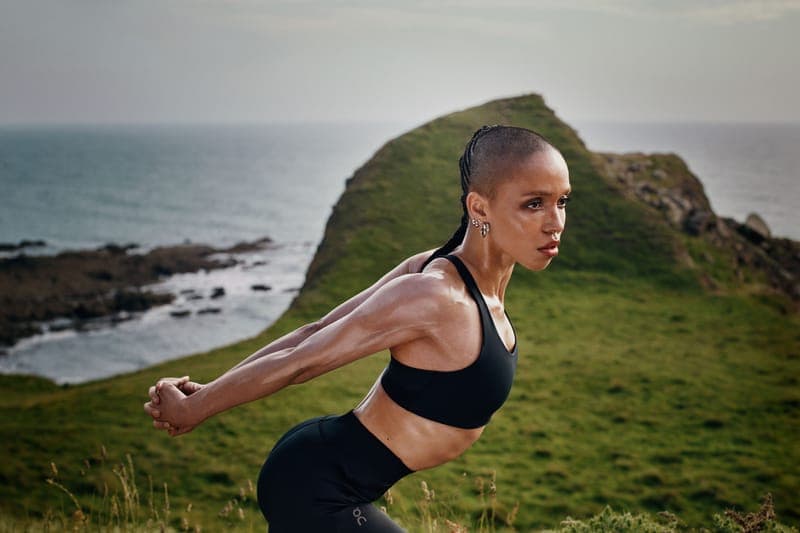 オンがFKAツイッグスを起用した初のトレーニングキャンペーンを発表 fka twigs on running swiss brand performancerwear shoes clothes apparel body is art london show collaboration launch shop new pieces colors