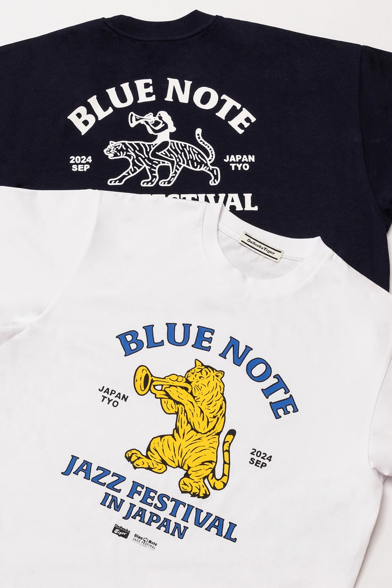 ブルーノート・ジャズ・フェスティバル x オニツカタイガーによるコラボレーションTシャツが発売決定 Blue Note JAZZ FESTIVAL Onitsuka Tiger t-shirts release info