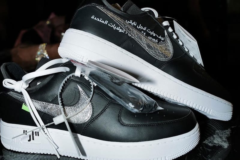 ファット・ジョーがオフホワイトxナイキエアフォース1ローのサンプルモデルを公開 Fat Joe Reveals Never-Before-Seen Off-White™ x Nike Air Force 1 Low Arabic Sample