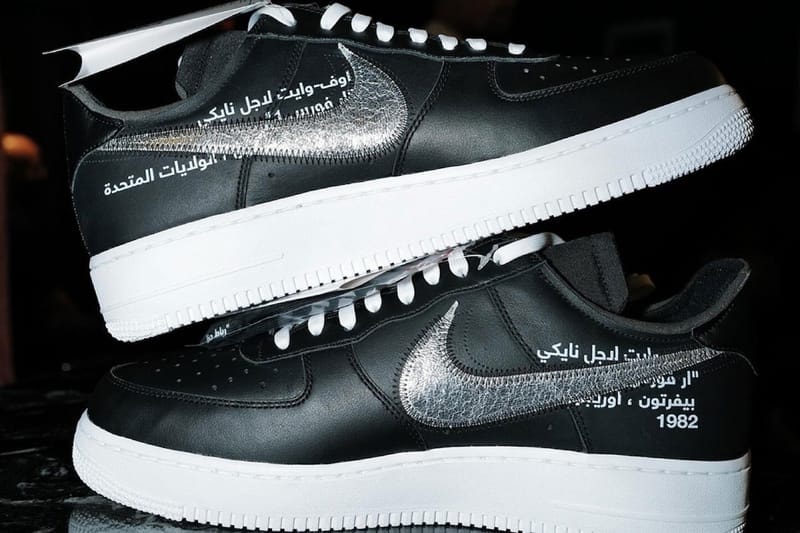ファット・ジョーがオフホワイトxナイキエアフォース1ローのサンプルモデルを公開 Fat Joe Reveals Never-Before-Seen Off-White™ x Nike Air Force 1 Low Arabic Sample